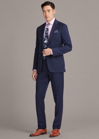 Men's Ralph Lauren Gregory Wool Serge Suits | 987512ILY